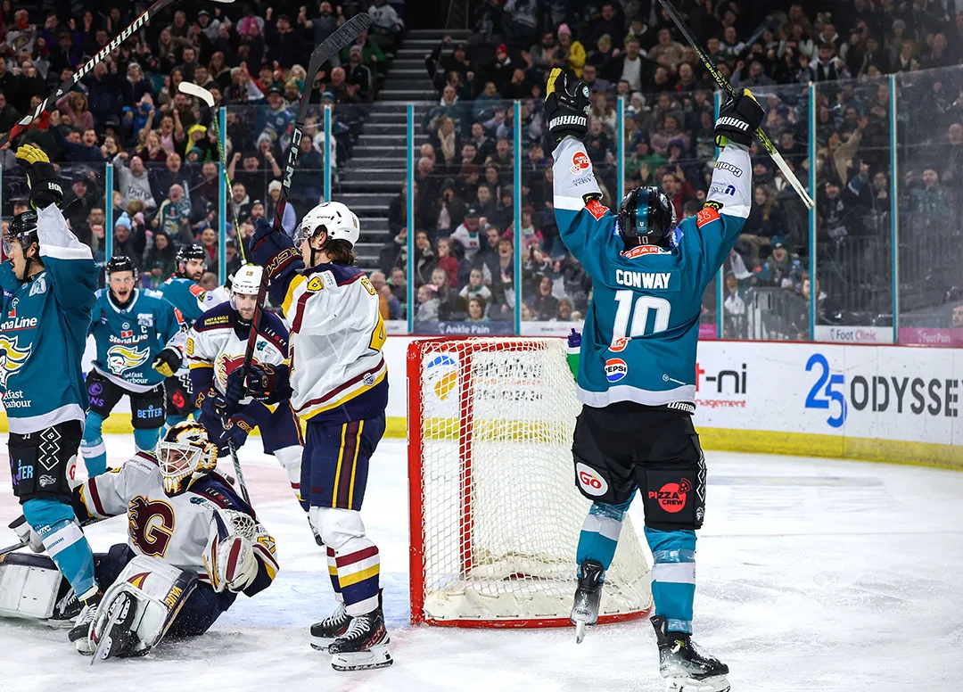 Scott Conway celebrating