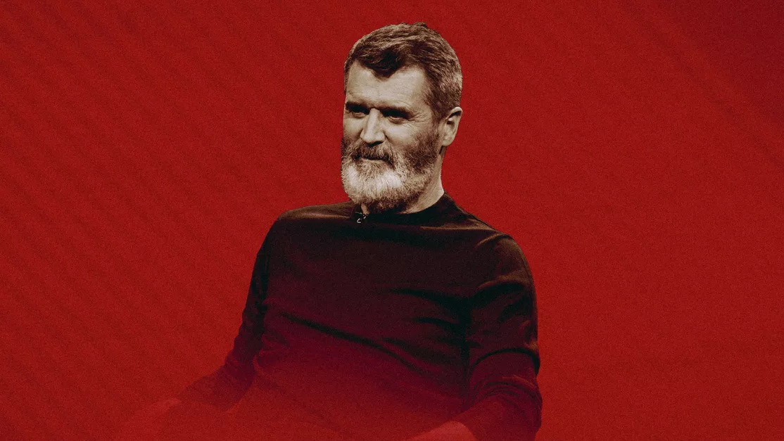 An evening with Roy Keane in conversation with Roddy Doyle promotional image for event at The SSE Arena, Belfast.