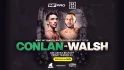 Promotional image for Conlan v Walsh Championship Boxing event at The SSE Arena, Belfast.