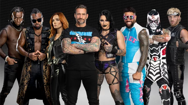 Promotional image for WWE Monday Night RAW event at The SSE Arena, Belfast.