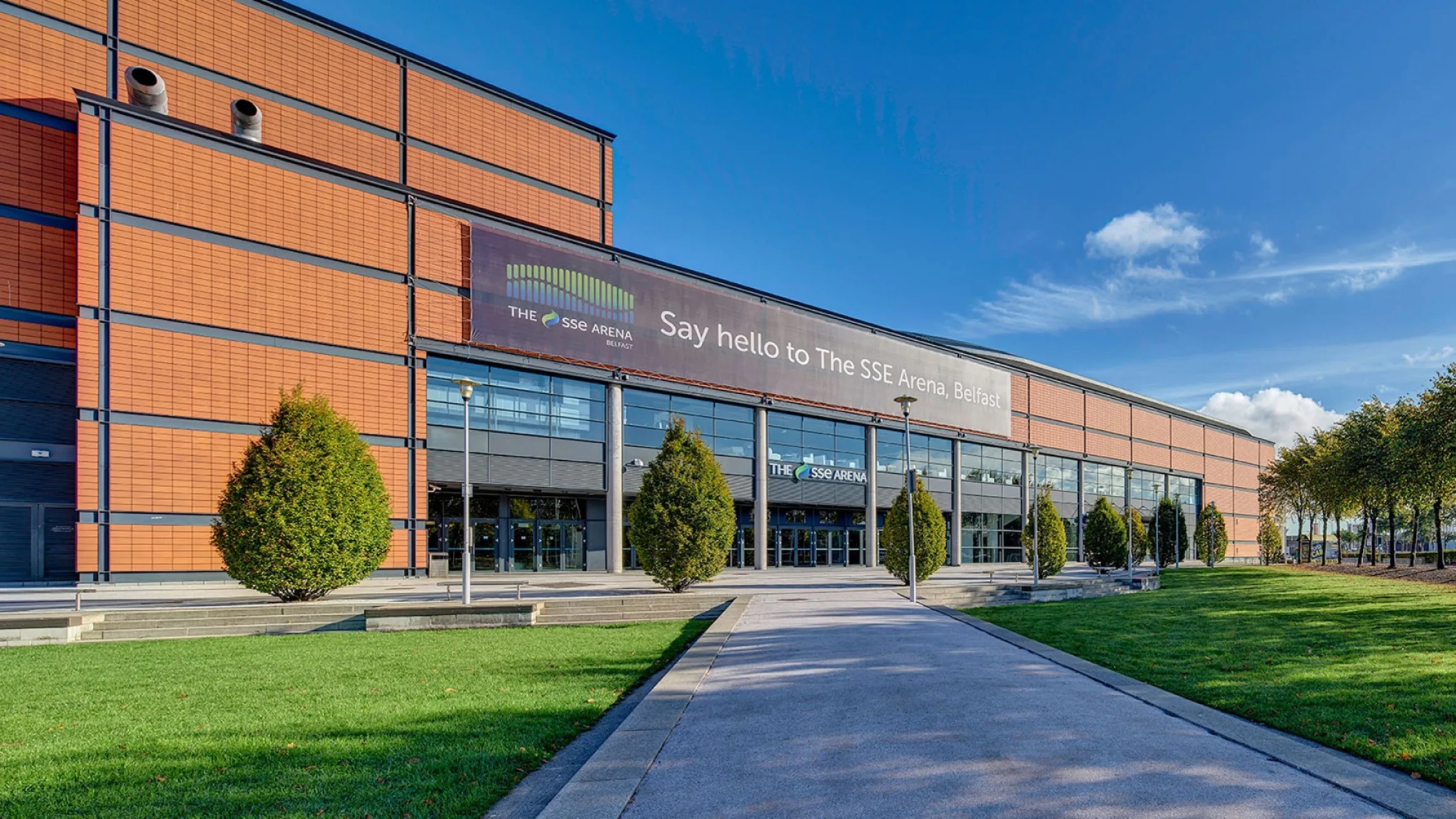 Sse arena front of arena